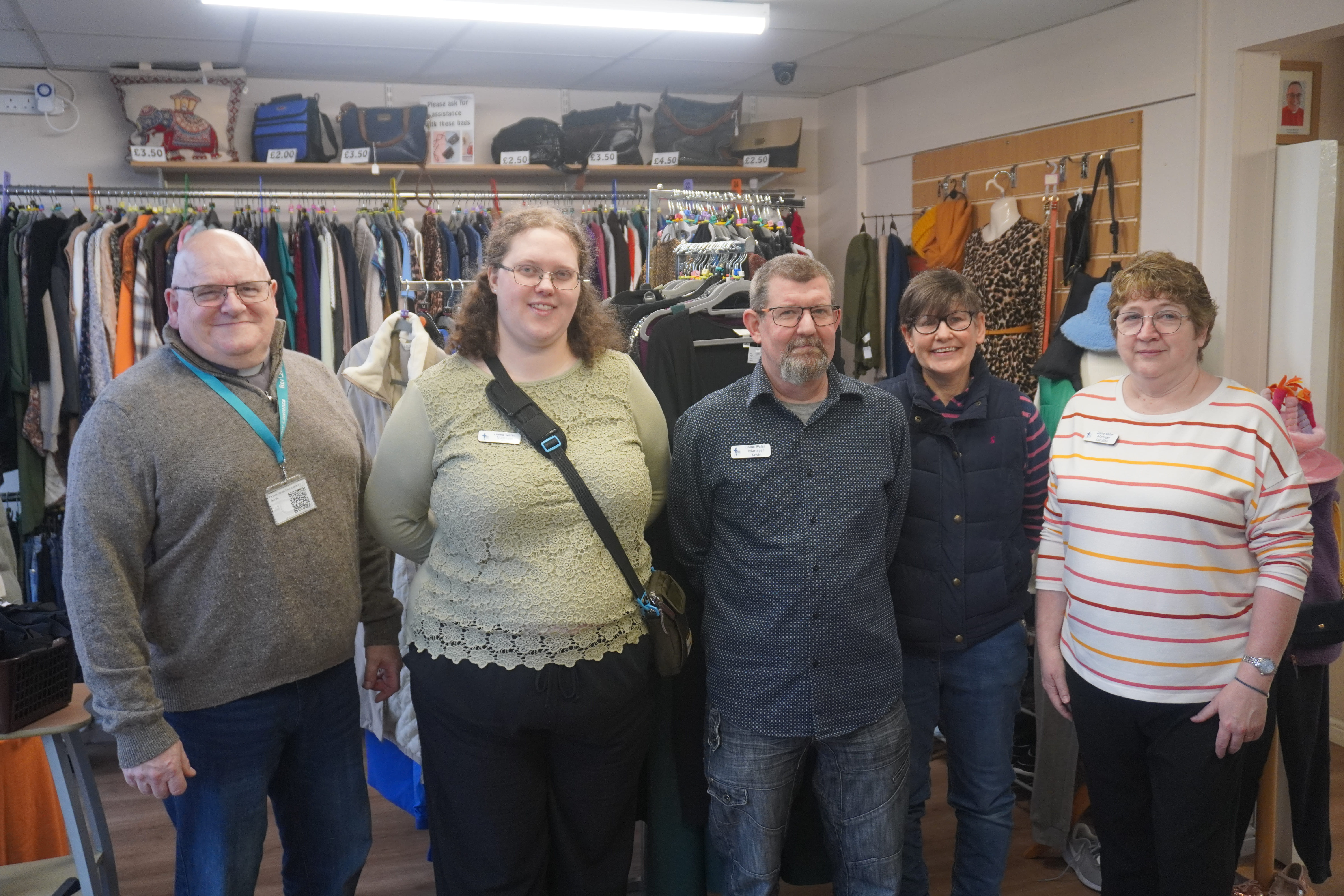 Group of co managers at Living Water shop