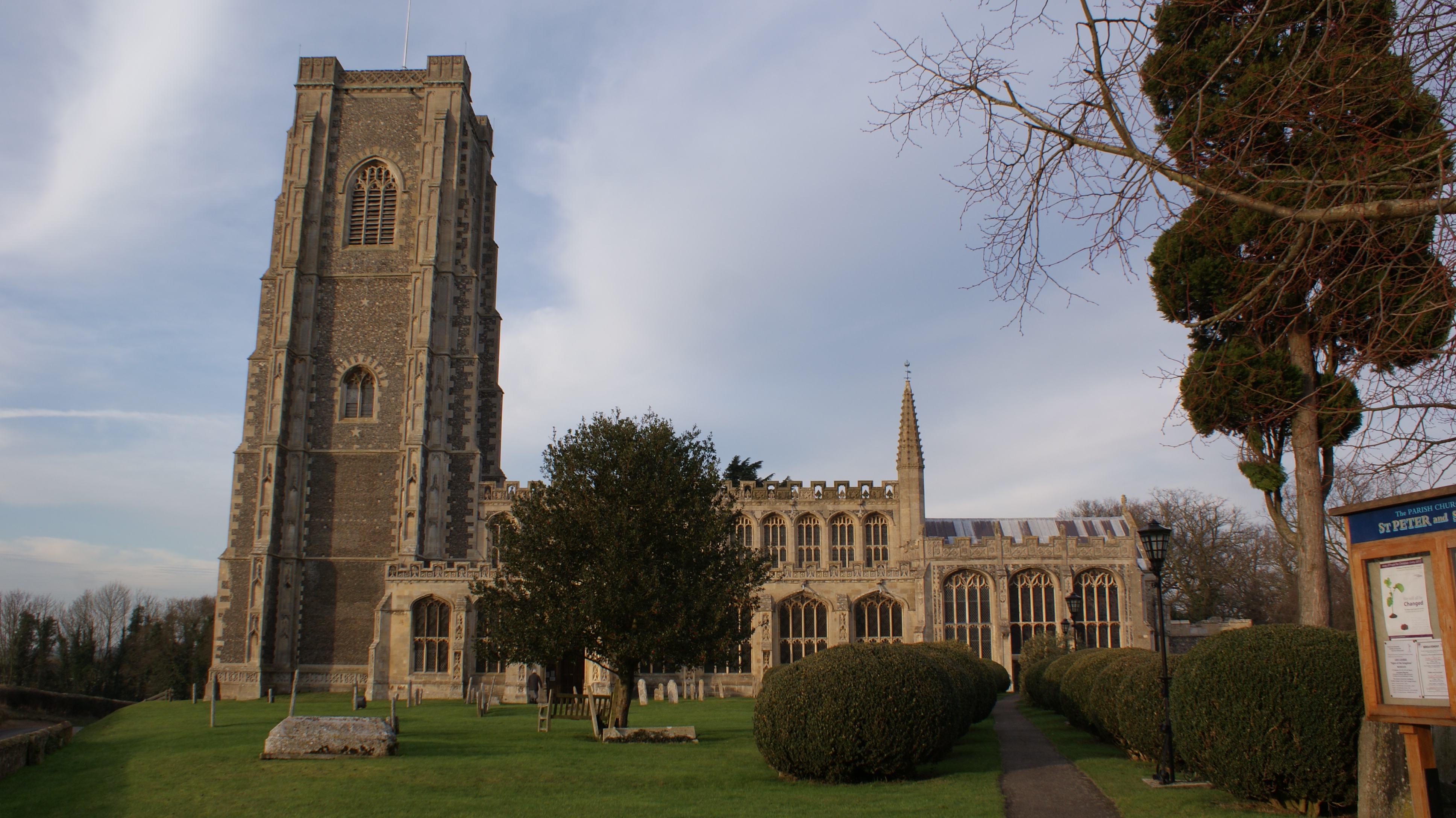 External view of Lavenham Church