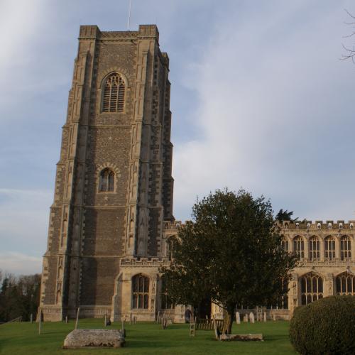 Lavenham Church side view