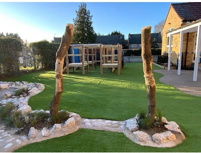 Barnham CEVCP School's new early years and Key Stage 1 outdoor playing area